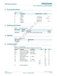 PBSS4220V Datasheet Page 3