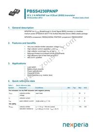 PBSS4230PANP Datasheet Cover