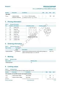 PBSS4230PANP Datasheet Page 2