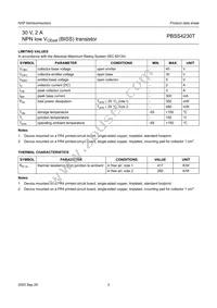 PBSS4230T Datasheet Page 4