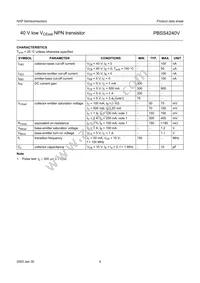 PBSS4240V Datasheet Page 5