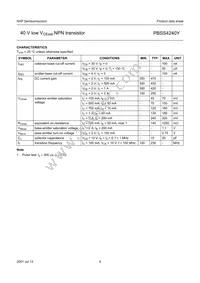 PBSS4240Y Datasheet Page 5