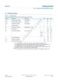 PBSS4330PASX Datasheet Page 3