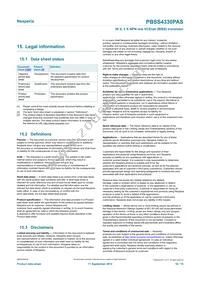 PBSS4330PASX Datasheet Page 16