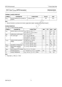 PBSS4350S Datasheet Page 3