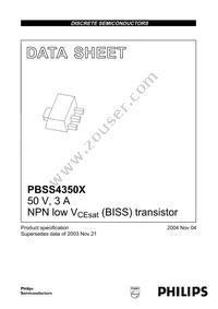 PBSS4350X Datasheet Page 2