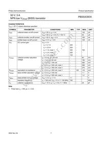 PBSS4350X Datasheet Page 8