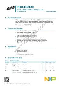 PBSS4360PASX Datasheet Page 2