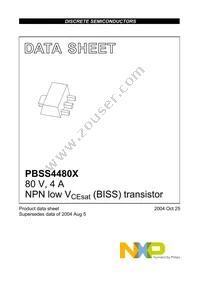 PBSS4480XZ Datasheet Page 2