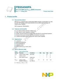 PBSS4560PA Datasheet Page 2
