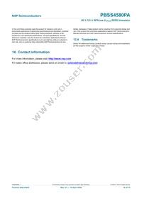 PBSS4580PA Datasheet Page 15