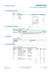 PBSS4612PA Datasheet Page 3