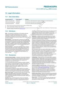 PBSS4630PA Datasheet Page 14