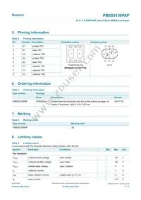 PBSS5130PAP Datasheet Page 2