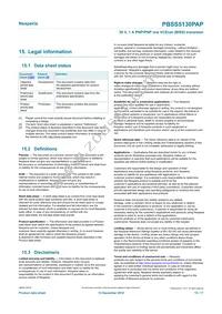 PBSS5130PAP Datasheet Page 15
