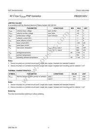 PBSS5140V Datasheet Page 4