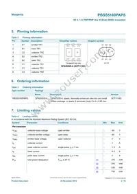 PBSS5160PAPSX Datasheet Page 2