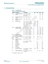 PBSS5220V Datasheet Page 6