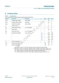 PBSS5230QAZ Datasheet Page 3