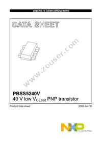 PBSS5240V Datasheet Page 2