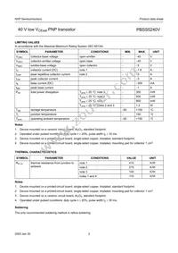 PBSS5240V Datasheet Page 4