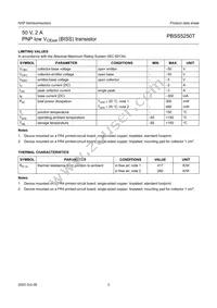 PBSS5250T Datasheet Page 4