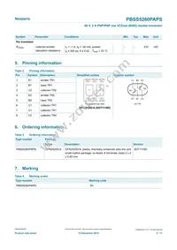 PBSS5260PAPSX Datasheet Page 2