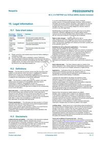 PBSS5260PAPSX Datasheet Page 15