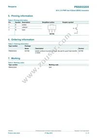 PBSS5320X Datasheet Page 2