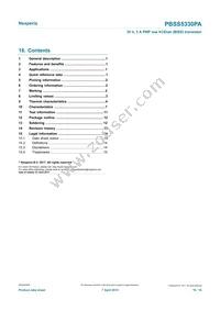 PBSS5330PA Datasheet Page 16