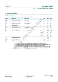 PBSS5330PASX Datasheet Page 3