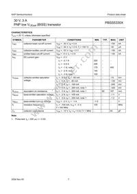 PBSS5330XZ Datasheet Page 8