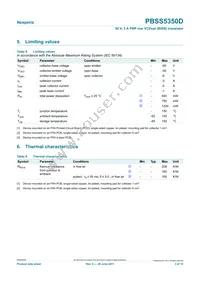 PBSS5350D Datasheet Page 3