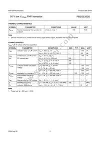 PBSS5350S Datasheet Page 3