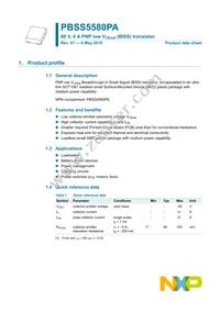 PBSS5580PA Datasheet Page 2