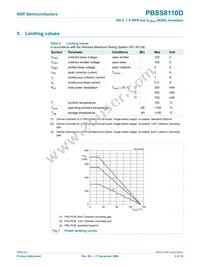 PBSS8110D Datasheet Page 4