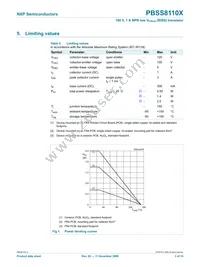 PBSS8110X Datasheet Page 4