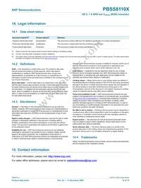 PBSS8110X Datasheet Page 15