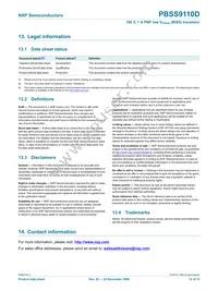 PBSS9110D Datasheet Page 13