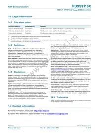 PBSS9110X Datasheet Page 15