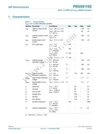 PBSS9110Z Datasheet Page 7