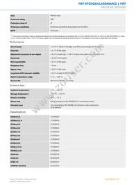 PBT-RP200SN1SS0AMA0Z Datasheet Page 3