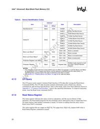 PC28F320C3BD70A Datasheet Page 20