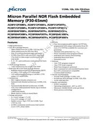 PC28F512P30EFB Datasheet Cover