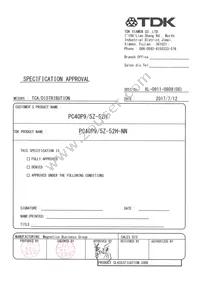 PC40P9/5Z-52H Datasheet Cover