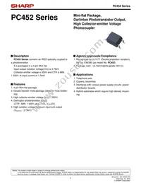 PC452 Datasheet Cover