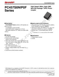PC457S0NIP0F Datasheet Cover