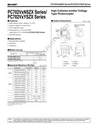 PC702V0YSZX Datasheet Cover