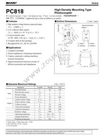 PC818Y Datasheet Cover