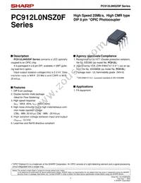 PC912L0NSZ0F Datasheet Cover